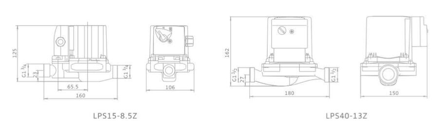 Automaatne kuumavee tsirkulatsioonipump Lonkey LPS15-11Z LPS/LPA цена и информация | Kütte- ja ventilatsiooni tarvikud jne. | kaup24.ee