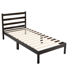 Решетка для кровати, 90x200 см, коричневая цена и информация | Решетки | kaup24.ee