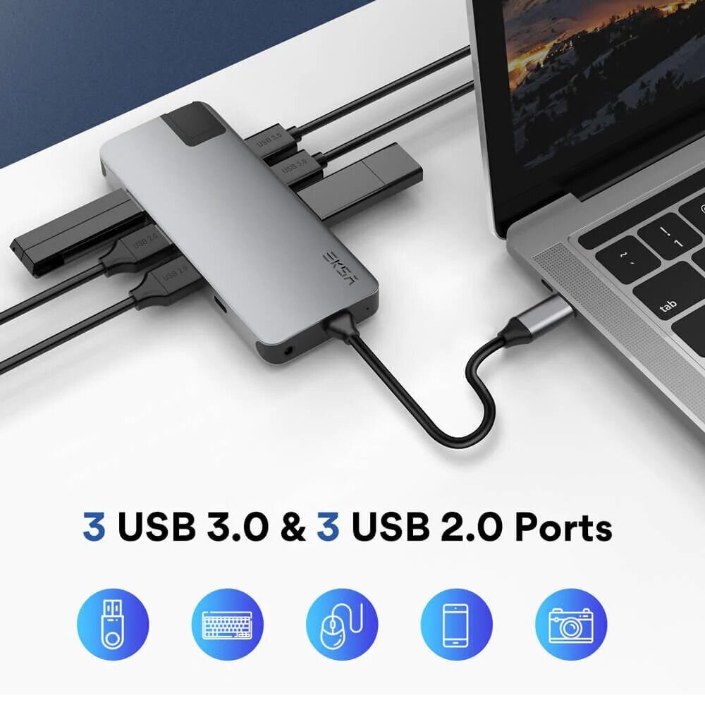 Eksa T20 цена и информация | USB jagajad, adapterid | kaup24.ee