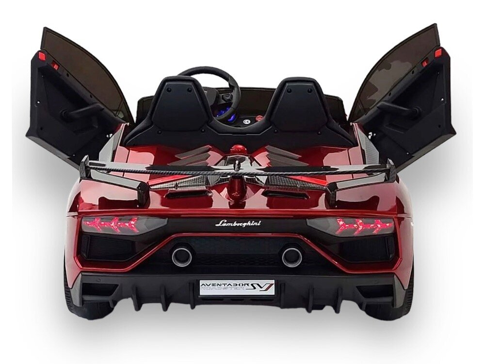 Lamborghini Aventador SVJ, 24 volti sõiduautol, 2-kohaline, punane цена и информация | Laste elektriautod | kaup24.ee