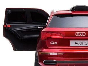 Audi Q5 12v muusikamooduliga, kõrgläikega punane hind ja info | Laste elektriautod | kaup24.ee