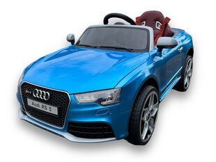 Одноместный Audi RS5 12v, музыкальный модуль, синий цена и информация | Электромобили для детей | kaup24.ee