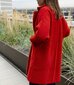 Mantel naistele Alpaco, punane цена и информация | Naiste mantlid | kaup24.ee