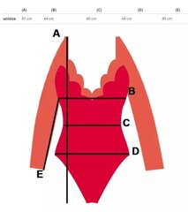 Велюровое боди с водолазкой и ярким принтом. цена и информация | Нательные женские майки | kaup24.ee