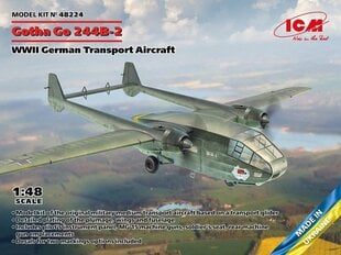 ICM - Gotha Go-244B-2 WWII German Transport Aircraft, 1/48, 48224 цена и информация | Склеиваемые модели | kaup24.ee