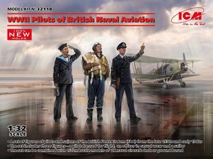 Liimitav mudel ICM 32118 WWII Pilots of British Naval Aviation 1/32 hind ja info | Liimitavad mudelid | kaup24.ee