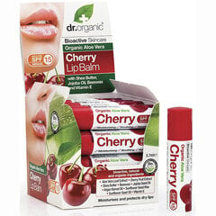 Бальзам для губ Dr. Organic Aloe Vera Cherry, вишня, 5,7 мл цена и информация | Помады, бальзамы, блеск для губ | kaup24.ee