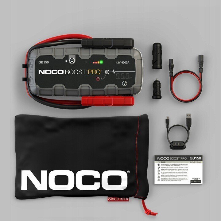 Käivitusseade Noco GB150 Boost 12V 3000A Jump Starter integreeritud 12V/USB akuga цена и информация | Auto akulaadijad | kaup24.ee