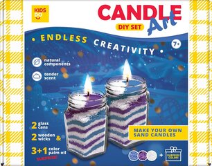 Творческий набор для создания свечей. Синий, фиолетовый, белый + 1 цвет сюрприз цена и информация | Развивающие игрушки | kaup24.ee