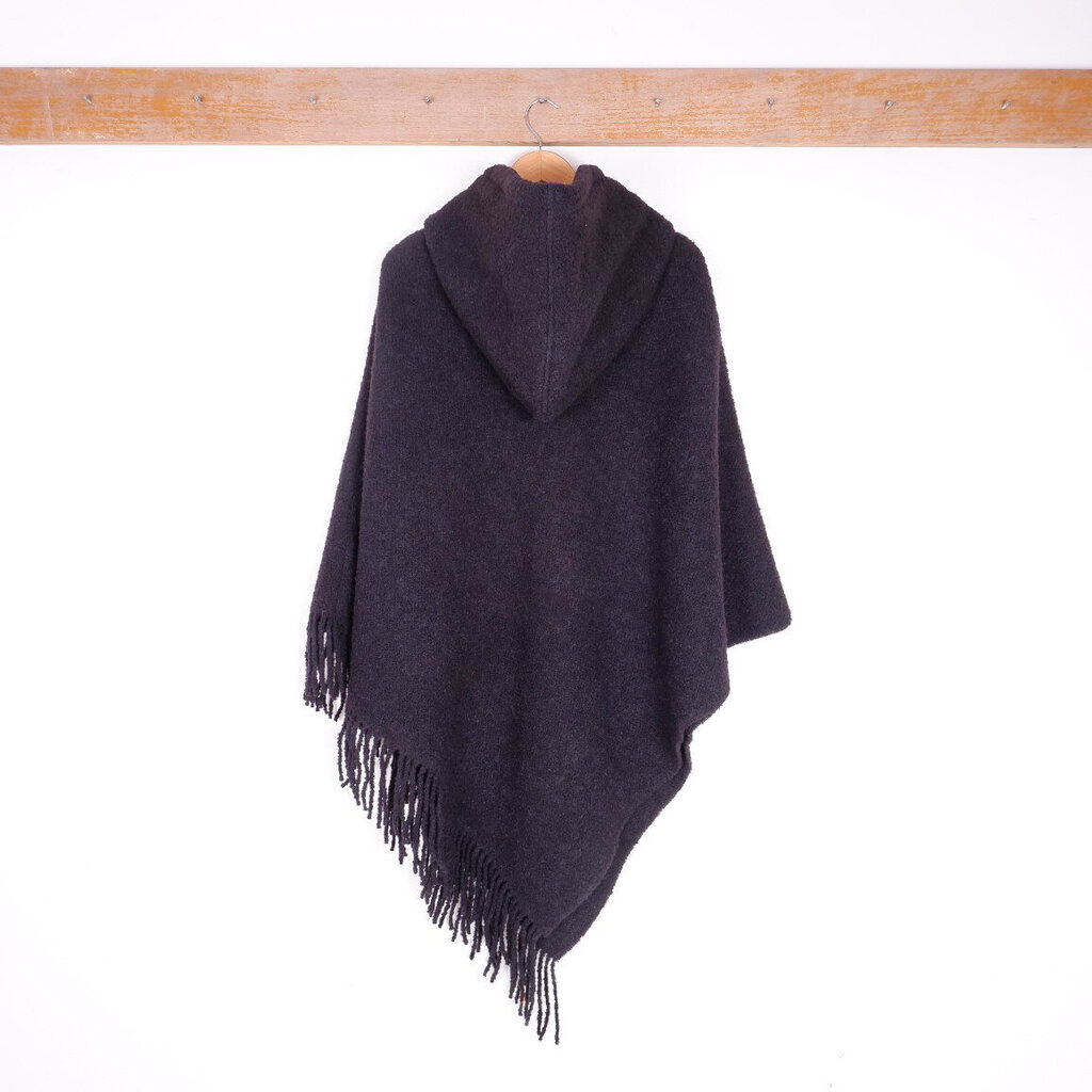 Unisex villane sall - poncho, must hind ja info | Naiste kampsunid | kaup24.ee