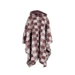 Unisex villane sall - poncho Checks, pruun цена и информация | Женские кофты | kaup24.ee