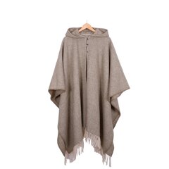 Unisex villane sall - poncho Hera, kahvaturoheline цена и информация | Женские кофты | kaup24.ee