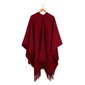 Unisex villane sall - poncho Kopa, punane hind ja info | Naiste kampsunid | kaup24.ee