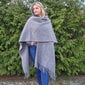 Unisex villane sall - poncho Kopa, hall цена и информация | Naiste kampsunid | kaup24.ee