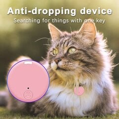 Mini GPS jälgimisseade lemmikloomadele litelife, roosa цена и информация | Поводки и ошейники для кошек | kaup24.ee