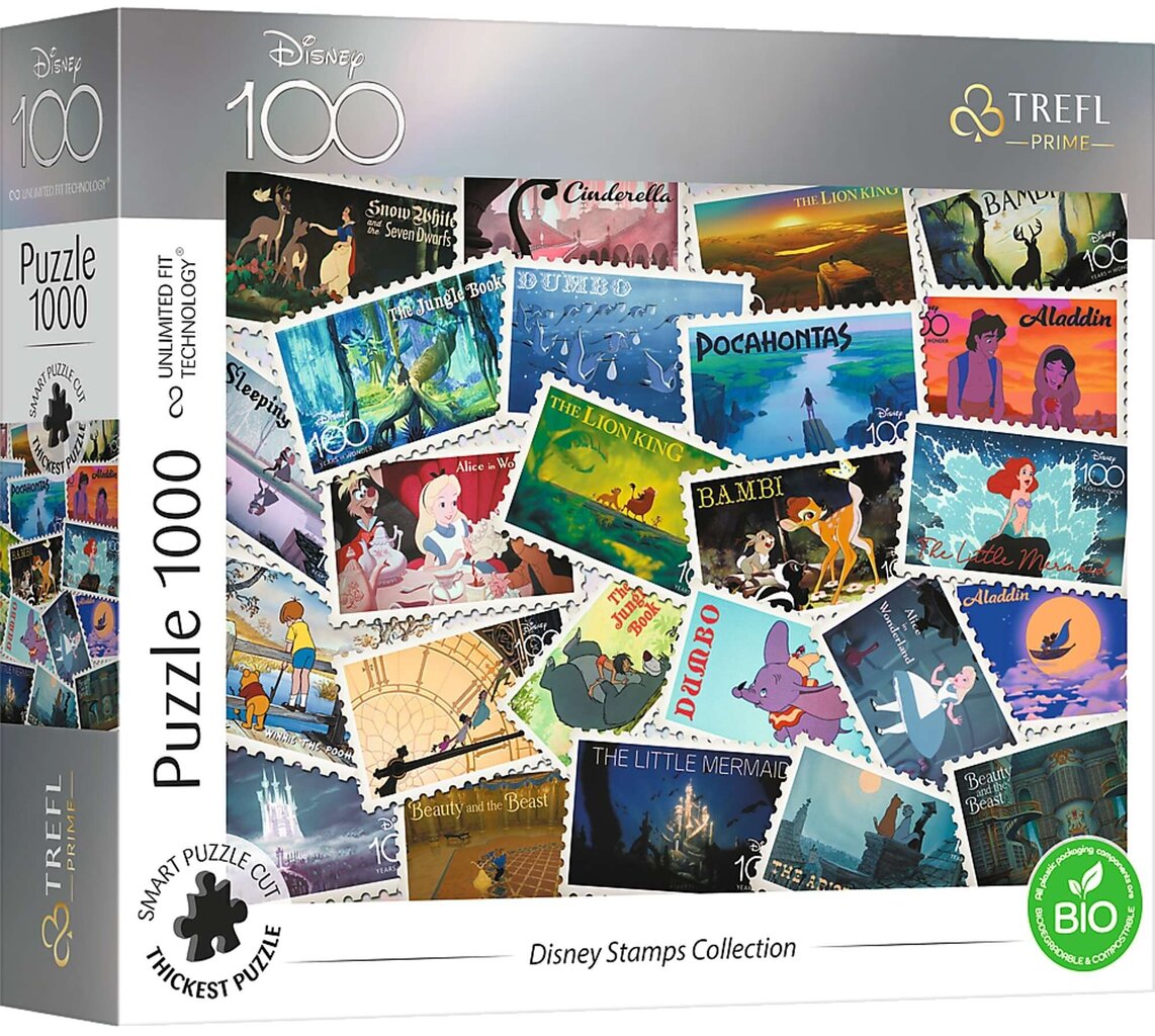 Pusle Trefl Disney postmarkide kollektsioon Prime 1000 цена и информация | Pusled | kaup24.ee