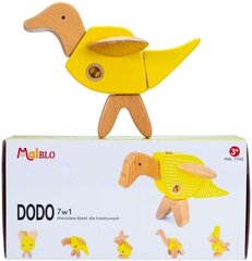 Komplekt Malblo puidust loovklotsid - loomad, 7in1 Dodo цена и информация | Конструкторы и кубики | kaup24.ee