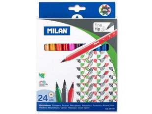 Viltpliiatsid Milan 80159, 24 värvi hind ja info | Kunstitarbed, voolimise tarvikud | kaup24.ee