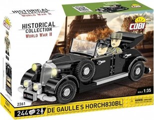 Konstruktorauto Cobi HC WWII De Gaulle's 1936 Horch830BL, 244 o. цена и информация | Конструкторы и кубики | kaup24.ee