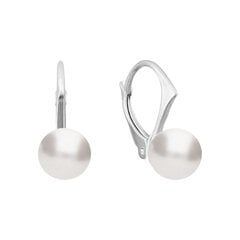 Naiste kõrvarõngad Diamond Sky „Rani (White)“ koos Swarovski pärlitega DS02A660 hind ja info | Kõrvarõngad | kaup24.ee
