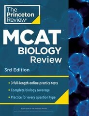 Princeton Review MCAT Biology Review 3rd Revised edition цена и информация | Книги по социальным наукам | kaup24.ee