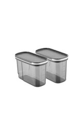 Konteiner puistetoodete jaoks Rialli, 1,25 l, 2 tk. цена и информация | Посуда для хранения еды | kaup24.ee