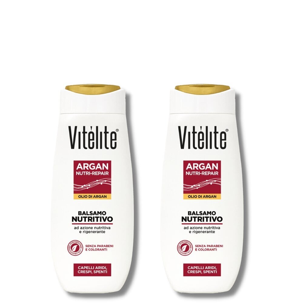 Toitev, taastav juuksepalsam argaaniaga Vitelite Argan, 2x250 ml цена и информация | Šampoonid | kaup24.ee