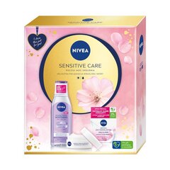 Kosmeetikakomplekt Nivea Sensitive Care: näokreem, 50 ml + mitsellaarvesi, 200 ml hind ja info | Näopuhastusvahendid | kaup24.ee