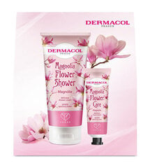 Kehahooldustoodete kinkekomplekt Dermacol Magnolia Flower Care II naistele: dušigeel, 200 ml + kätekreem, 30 ml цена и информация | Масла, гели для душа | kaup24.ee