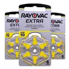 Rayovac Extra PR70 (10) Kuuldeaparaatide elemendid, 18 tk hind ja info | Patareid | kaup24.ee