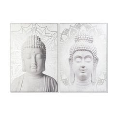 Maal DKD Home Decor Buddha 82,5 x 4,5 x 122,5 cm (2 tk) цена и информация | Картины, живопись | kaup24.ee
