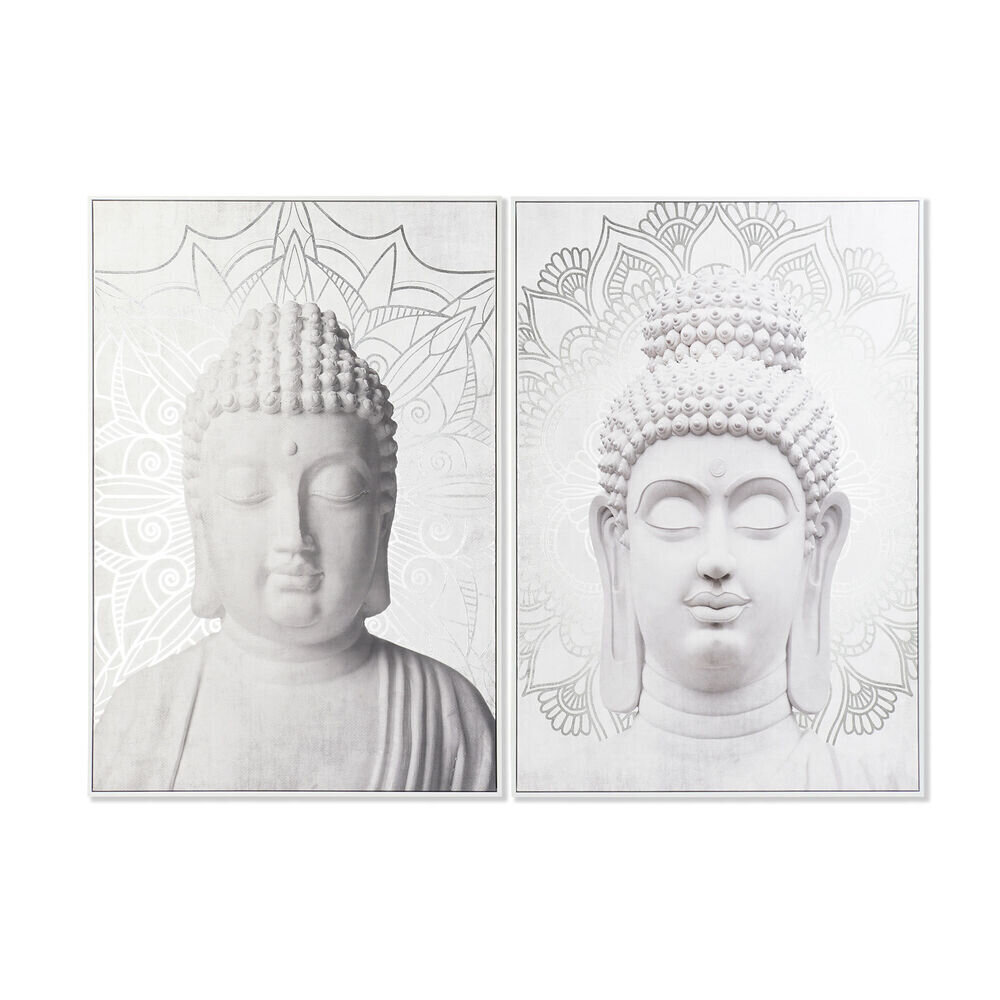 Maal DKD Home Decor Buddha 82,5 x 4,5 x 122,5 cm (2 tk) цена и информация | Seinapildid | kaup24.ee