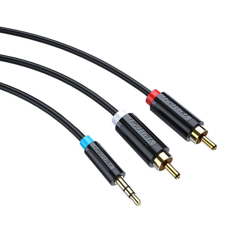 Vention BCLBI, 3.5mm Male to 2x Male RCA, 3m цена и информация | Kaablid ja juhtmed | kaup24.ee