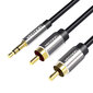 Vention BCFBI, 3.5mm Male to 2x RCA Male, 3m hind ja info | Kaablid ja juhtmed | kaup24.ee