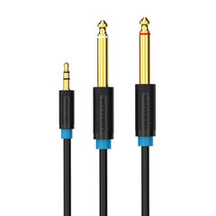 Vention BACBH, 3.5mm TRS Male to 2x 6.35mm Male, 2m цена и информация | Кабели и провода | kaup24.ee