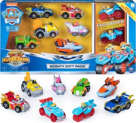 Paw Patrol Mighty Pups sõidukikomplekt, 8tk hind ja info | Poiste mänguasjad | kaup24.ee
