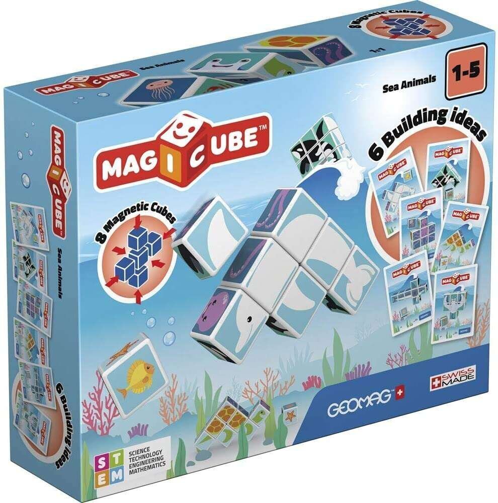 Magicube tellised mereloomad Geomag, 6 elementi hind ja info | Klotsid ja konstruktorid | kaup24.ee