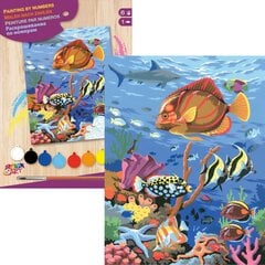 Maalimine numbrite järgi Korallrahu цена и информация | Sequin Art Товары для детей и младенцев | kaup24.ee