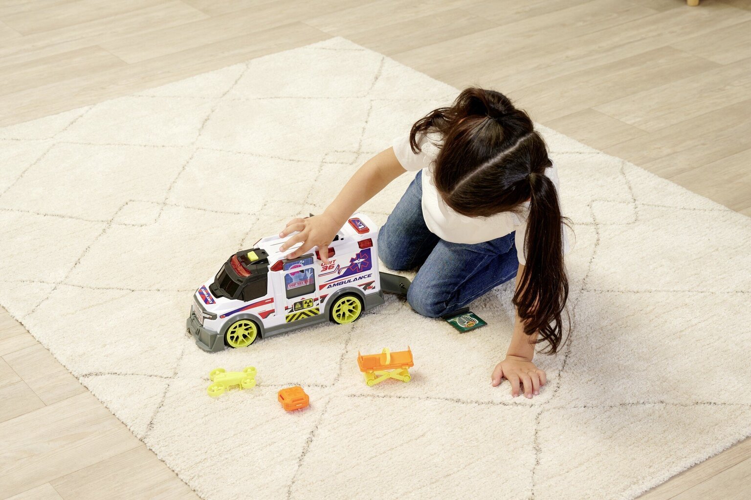 Interaktiivne kiirabiauto ja Dickie Toys tarvikud Light Sound hind ja info | Poiste mänguasjad | kaup24.ee