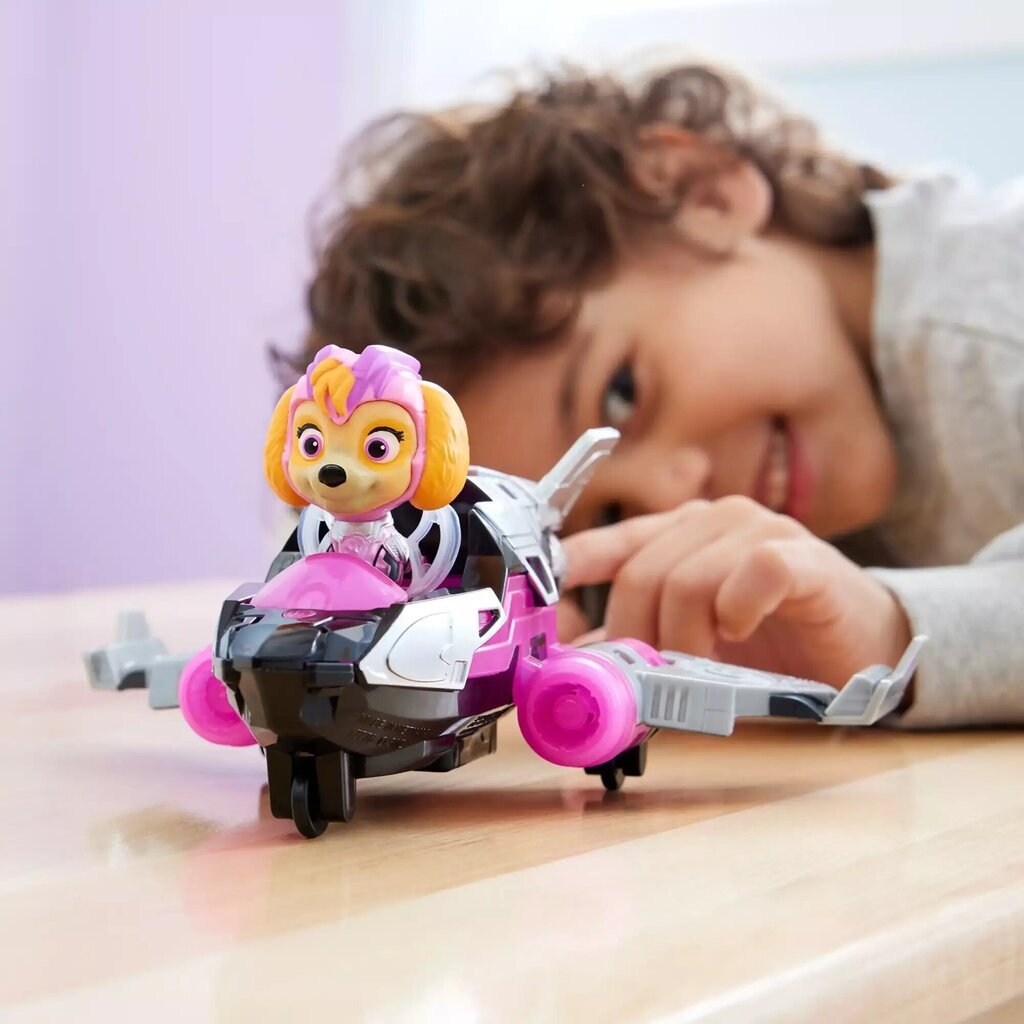 Figuurikomplekt Paw Patrol Skye roosa reaktiivsõiduk helivalgusega цена и информация | Poiste mänguasjad | kaup24.ee