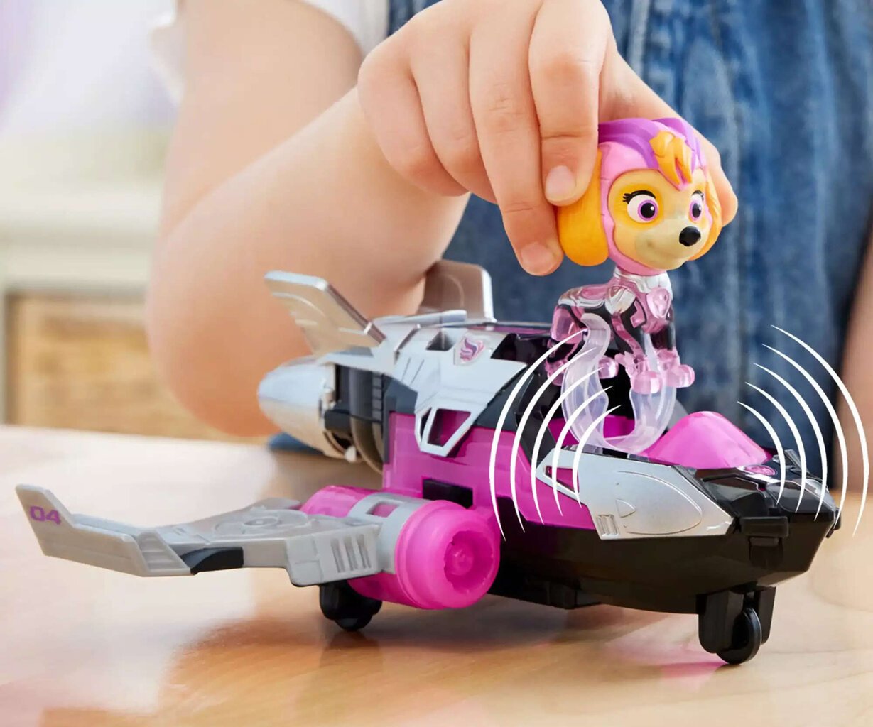 Figuurikomplekt Paw Patrol Skye roosa reaktiivsõiduk helivalgusega hind ja info | Poiste mänguasjad | kaup24.ee