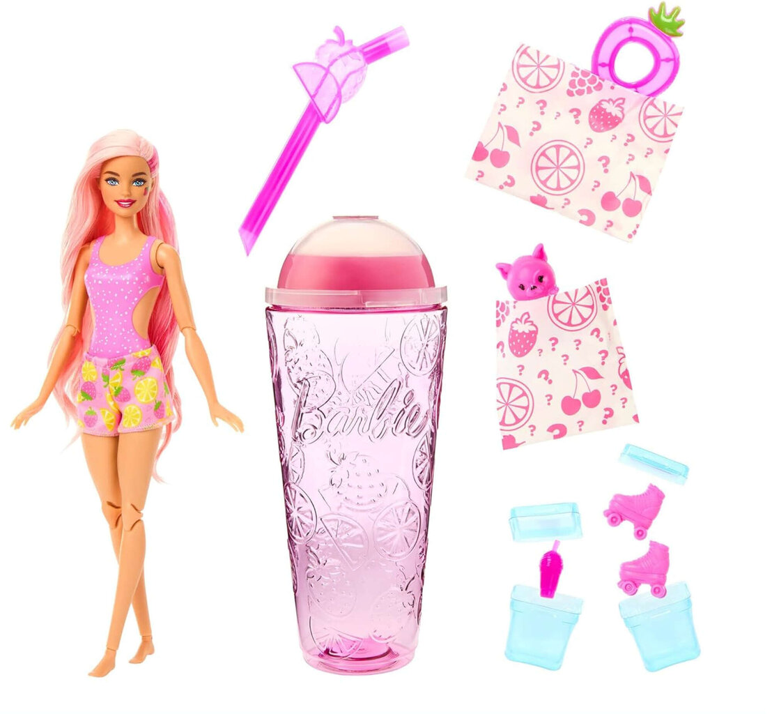 Nukukomplekt maasika-sidruniga Barbie Pop Reveal puuviljasarja цена и информация | Tüdrukute mänguasjad | kaup24.ee