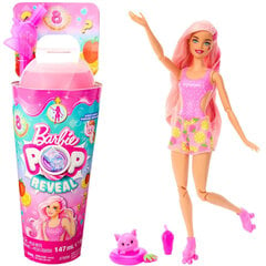Кукла-сюрприз Barbie Pop Reveal Fruit Series цена и информация | MUST Металлическая бутылочка с Ярким рисунком (без BPA) (500ml) для мальчиков от 3+ лет Серая с Машинкой | kaup24.ee