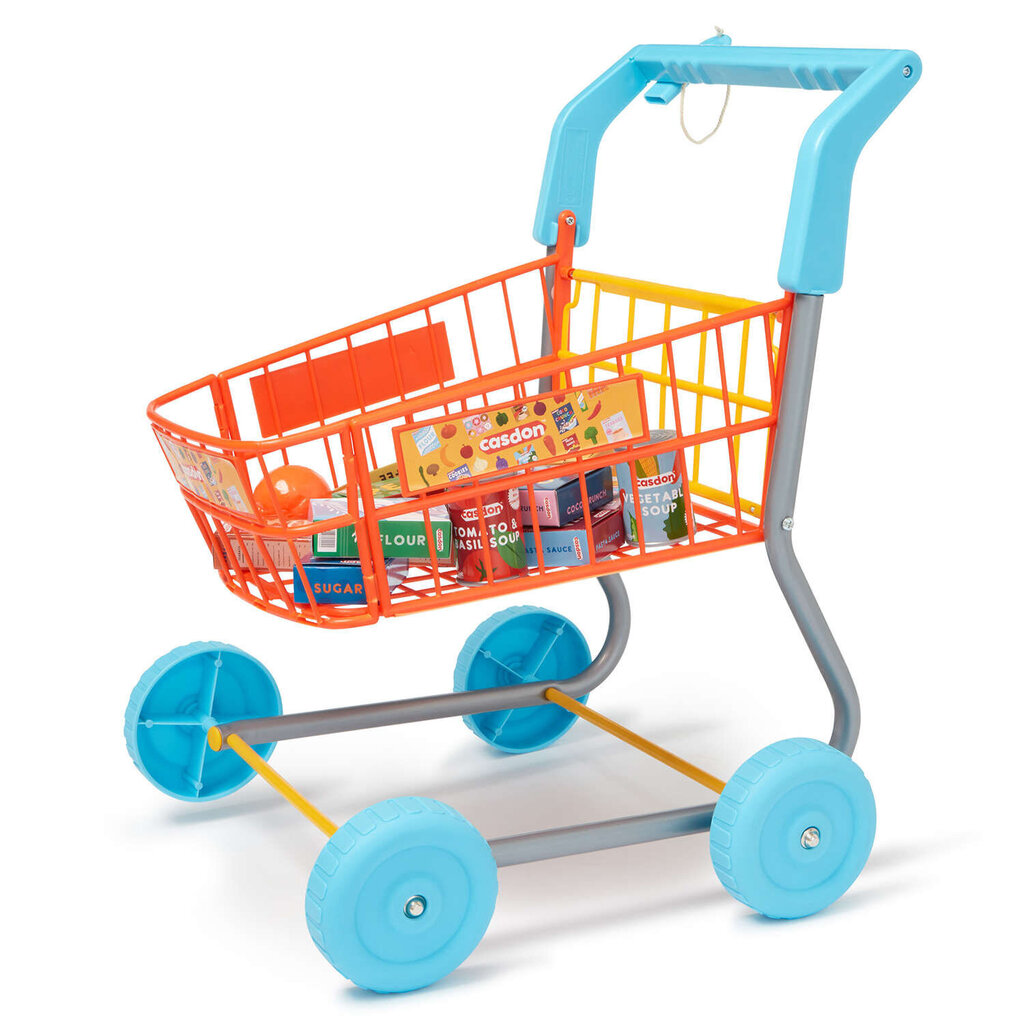 Komplektas Pirkinių krepšelis su pirkiniais vaikams spalvingas Supermarket Casdon hind ja info | Tüdrukute mänguasjad | kaup24.ee