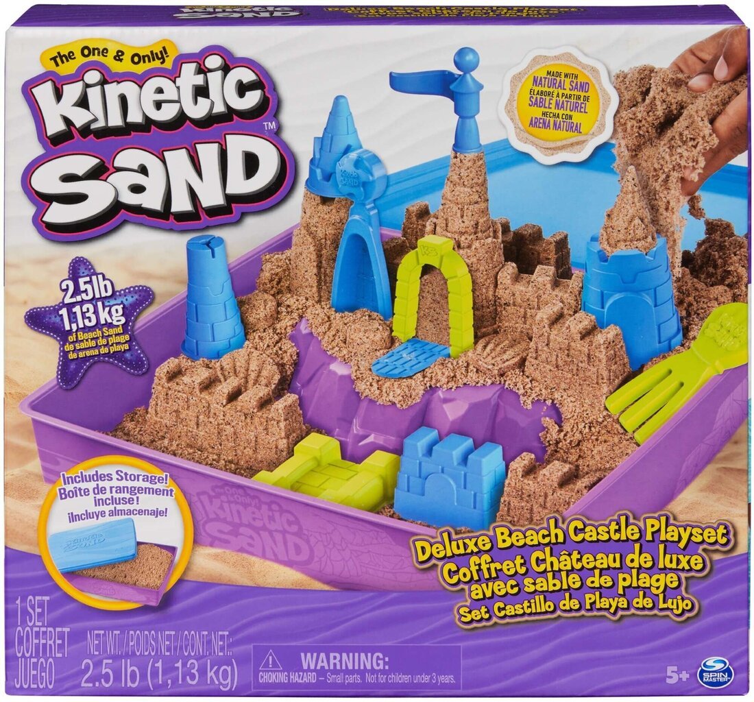 Rannalinnuse komplekt Kinetic Sand vormid salv ja tarvikud hind ja info | Kunstitarbed, voolimise tarvikud | kaup24.ee