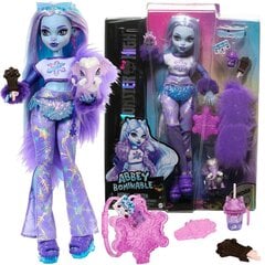 Suur nukk Monster High Abbey Bominable 30 cm + tarvikud lemmikloomad цена и информация | Игрушки для девочек | kaup24.ee