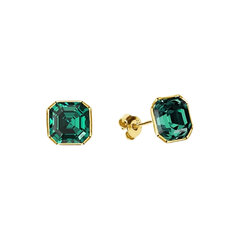 Серебряные серьги Diamond Sky "Империум II (Emerald)" с кристаллами Swarovski™ DS02A658 цена и информация | Серьги | kaup24.ee