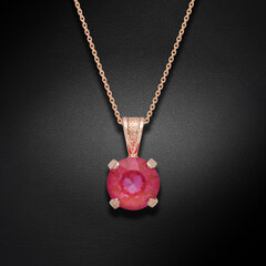 Naiste kaelakee DiamondSky "Juno (Lotus Pink DeLite)" Swarovski kristallidega DS01K591 hind ja info | Kaelakeed | kaup24.ee