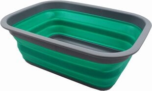 Коллекция 9.2 L Складная ванна - портативная корзина для пикника для наружной зоны - Складная сумка для покупок - контейнер для хранения пространства (темно -серый/синий B09L4B9F6F цена и информация | Ящики для вещей | kaup24.ee