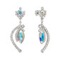 Naiste kõrvarõngad Diamond Sky „J'Adore V (Aurora Borealis)“ koos Swarovski kristallidega DS02A619 hind ja info | Kõrvarõngad | kaup24.ee